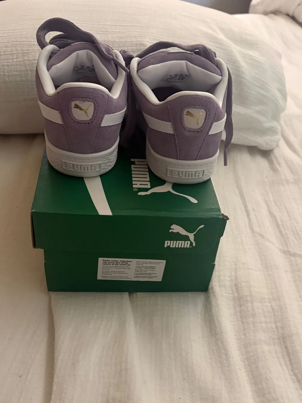 Puma Kids' Lilac Suede Low-Top Sneakers